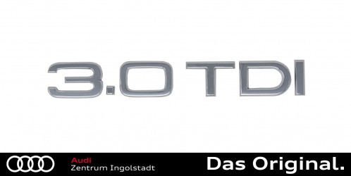 Audi Original Dekorfolie quattro Schriftzug Florettsilber