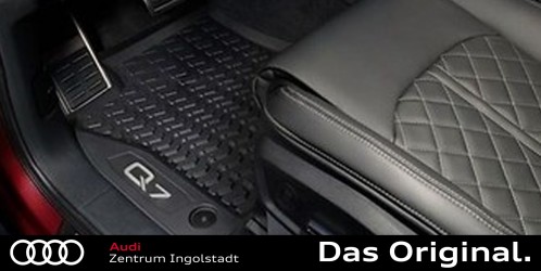 Original Audi Kennzeichenhalter / Nummernschildhalter Satz Vorne + Hinten,  schwarz 3292100100