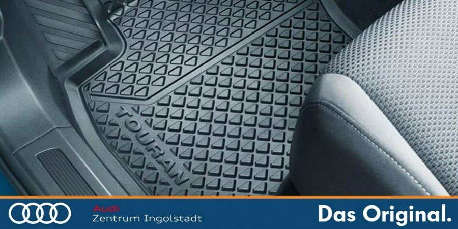 Lengenfelder Fußmatten für VW Touran I T1 + RUNDE HALTER