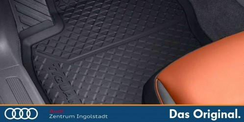 Ladekantenschutz für VW Tiguan 2 und Allspace Aluminium Abkantung 2016