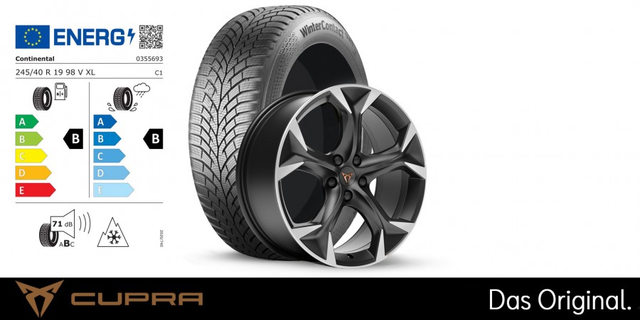 CUPRA Formentor Winter Complete Wheels 19 Inches - 245/40R19 98V XL